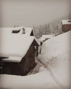 Panorama invernale a Falcade